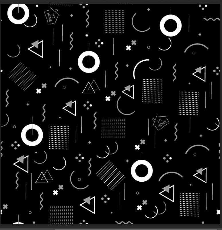 رنگ مشکی هندسی